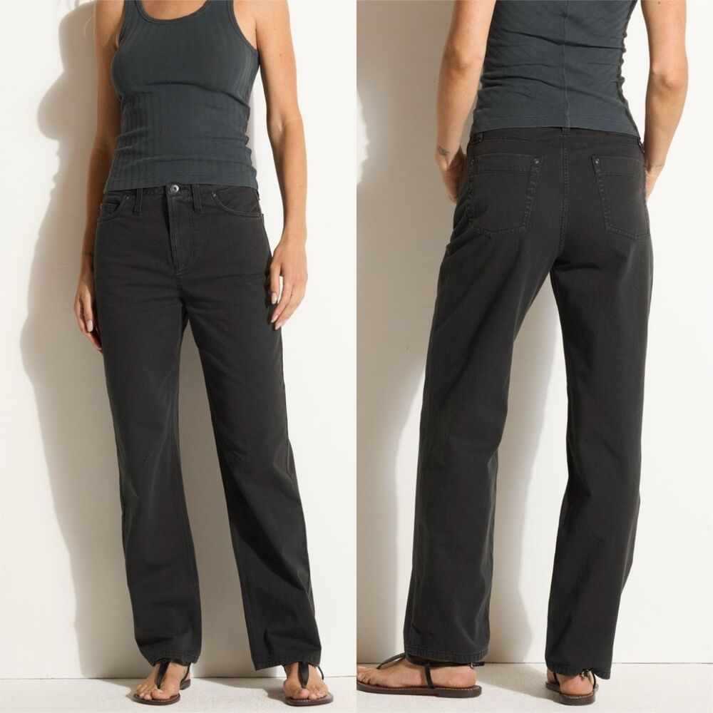 Rowan Women’s Bernadette Washed Black 5-Pockets Straight Leg Pants 31 NWT